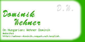 dominik wehner business card